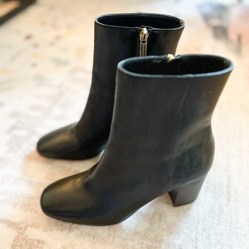 Club Monaco Black Leather Boots